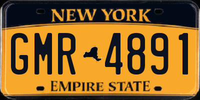 NY license plate GMR4891