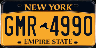 NY license plate GMR4990