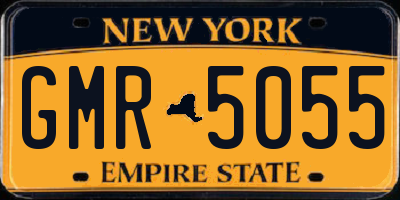 NY license plate GMR5055