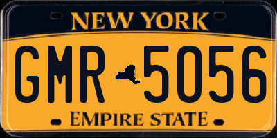 NY license plate GMR5056