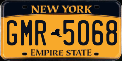 NY license plate GMR5068