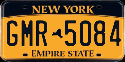 NY license plate GMR5084