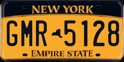NY license plate GMR5128