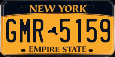 NY license plate GMR5159