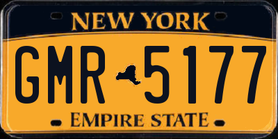 NY license plate GMR5177