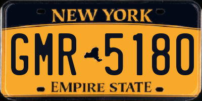 NY license plate GMR5180