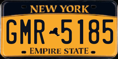 NY license plate GMR5185