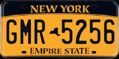 NY license plate GMR5256
