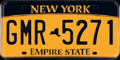 NY license plate GMR5271