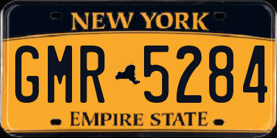 NY license plate GMR5284