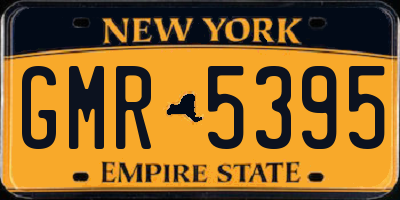 NY license plate GMR5395