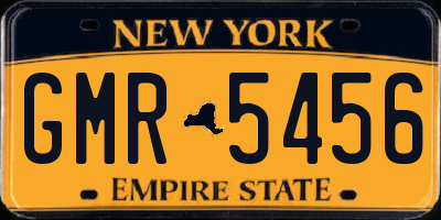 NY license plate GMR5456