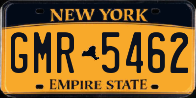 NY license plate GMR5462