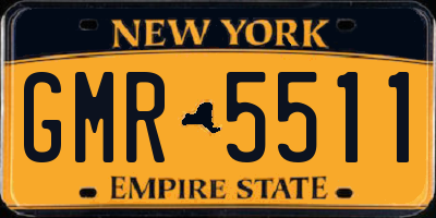NY license plate GMR5511