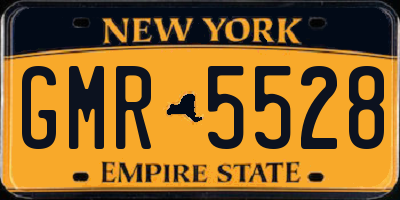 NY license plate GMR5528