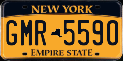 NY license plate GMR5590