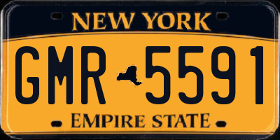 NY license plate GMR5591