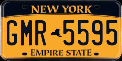NY license plate GMR5595