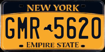 NY license plate GMR5620
