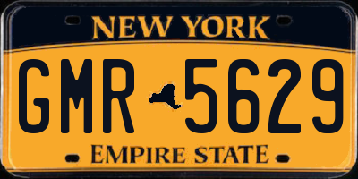 NY license plate GMR5629