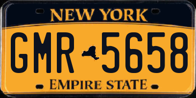 NY license plate GMR5658