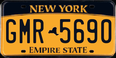 NY license plate GMR5690