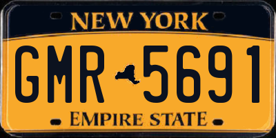 NY license plate GMR5691