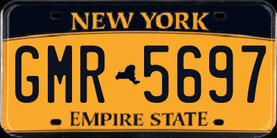 NY license plate GMR5697