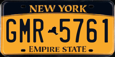 NY license plate GMR5761