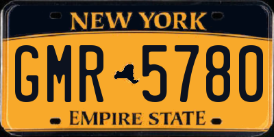 NY license plate GMR5780