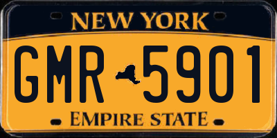 NY license plate GMR5901