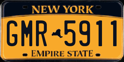 NY license plate GMR5911