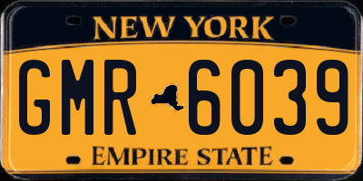 NY license plate GMR6039