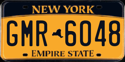 NY license plate GMR6048