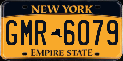 NY license plate GMR6079
