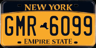 NY license plate GMR6099