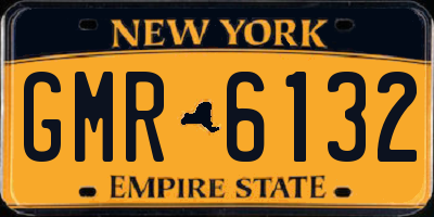 NY license plate GMR6132