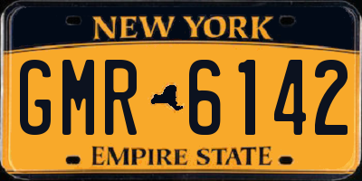 NY license plate GMR6142