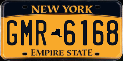 NY license plate GMR6168