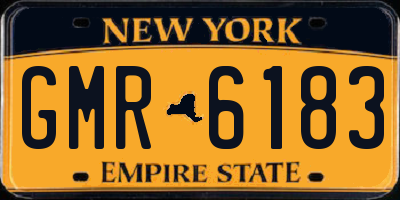 NY license plate GMR6183