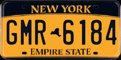 NY license plate GMR6184