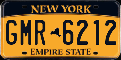 NY license plate GMR6212