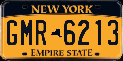 NY license plate GMR6213