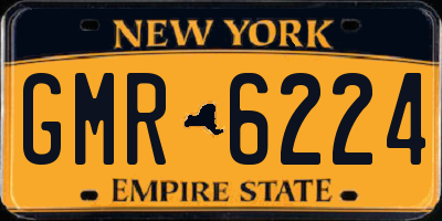 NY license plate GMR6224