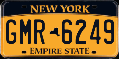 NY license plate GMR6249