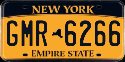 NY license plate GMR6266