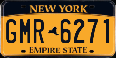 NY license plate GMR6271