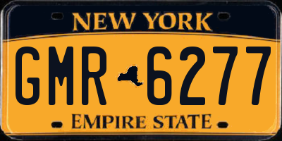 NY license plate GMR6277