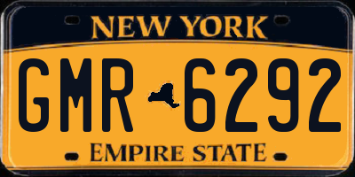 NY license plate GMR6292