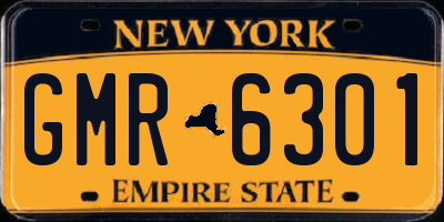 NY license plate GMR6301